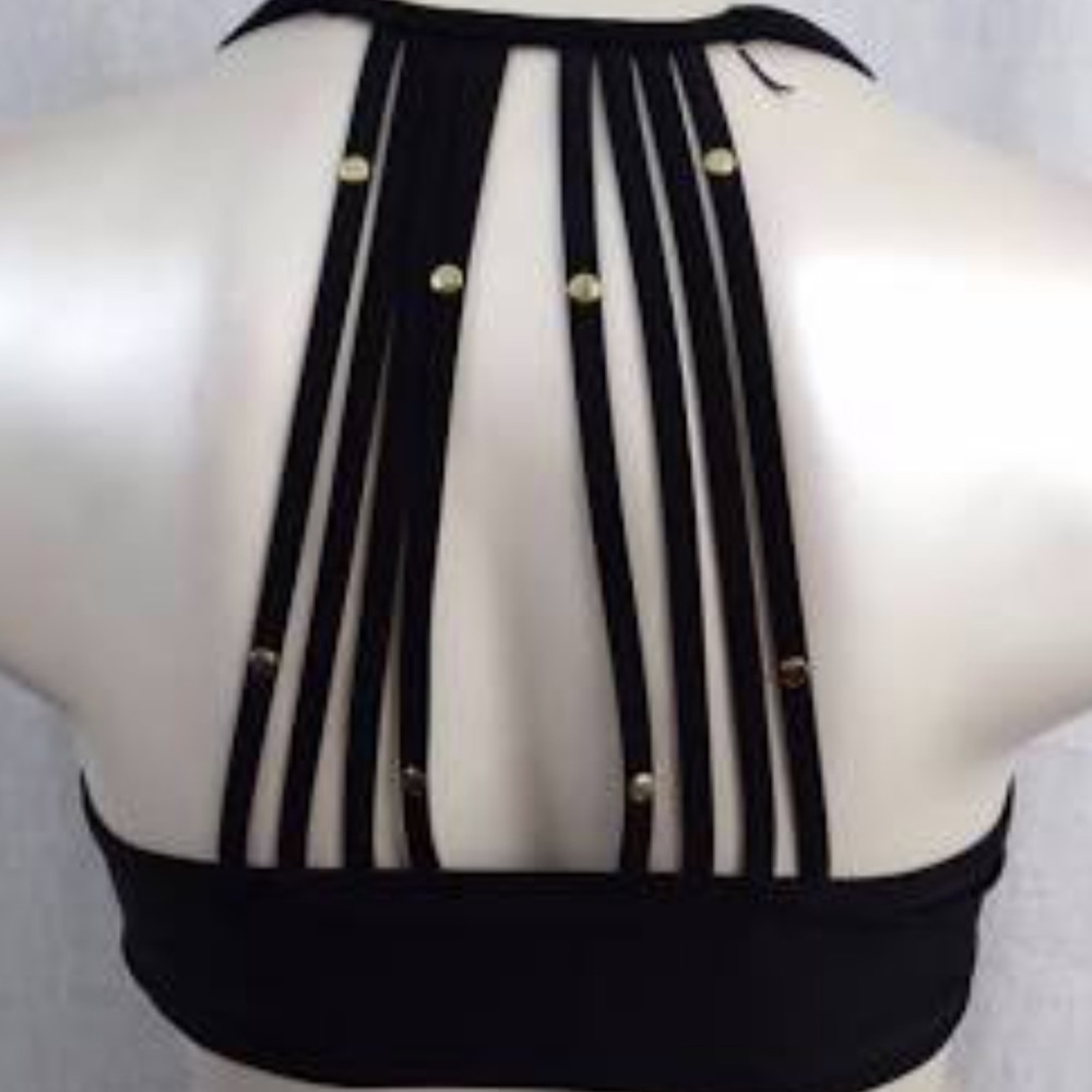 Lane bryant size 44DDD bandeau studded bikini top